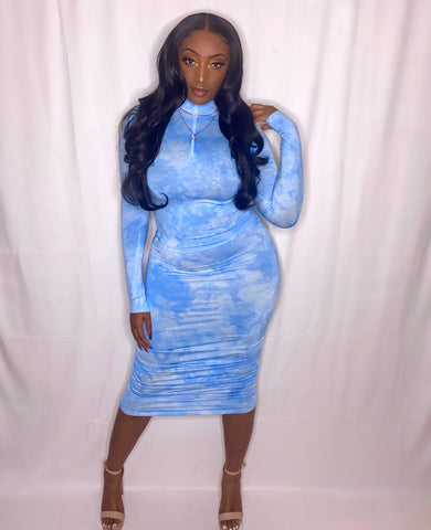 Ky Blue Midi Dress